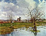 Camille Pissarro Paysage au champ inonde 1873